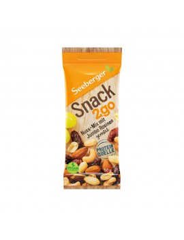 Snack 2go Mix Noix Grillées et de Raisins 50g Seeberger